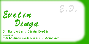 evelin dinga business card